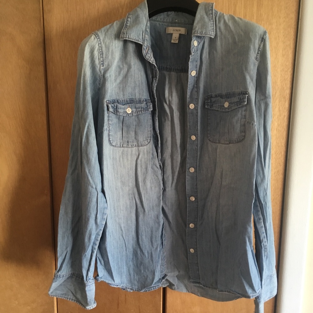Denim button up shirt